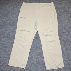 Athleta Trekkie Cargo Utility Pants Women 22 Beige Hiking Active Outdoor Nylon